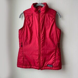 Red Patagonia Micro Puff Zip Vest: Women's XS